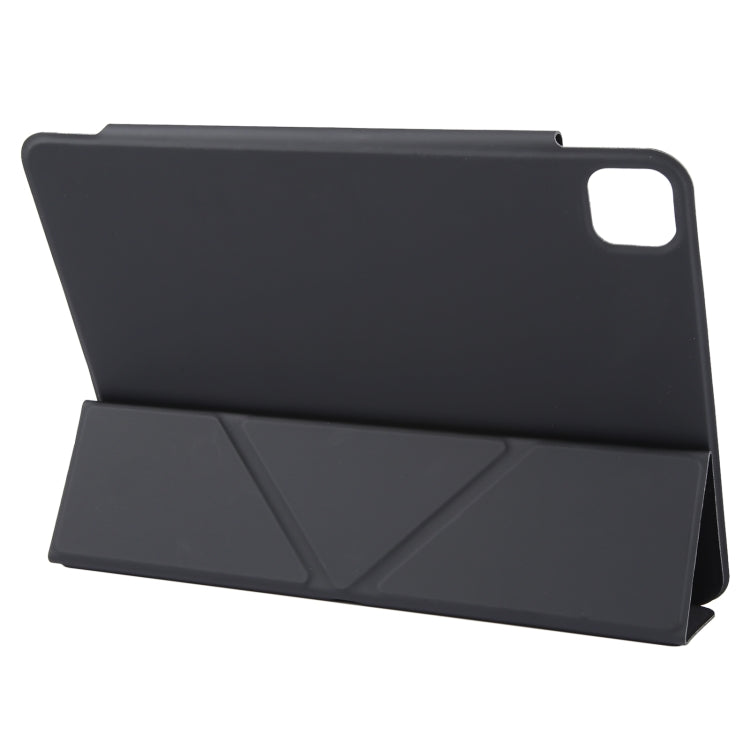 For iPad Pro 11 2024 Y-Shape Double-sided Clip Magnetic Smart Tablet Case(Black)