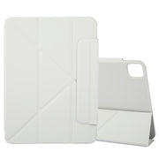 For iPad Pro 11 2024 Y-Shape Double-sided Clip Magnetic Smart Tablet Case(Light Grey)