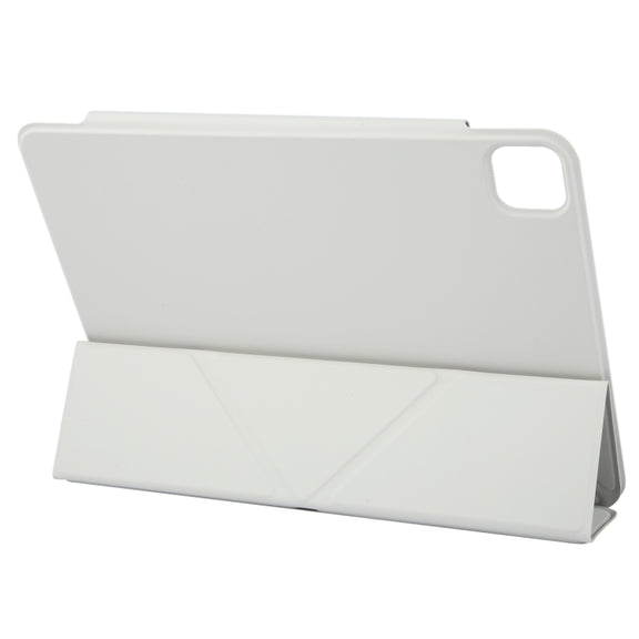 For iPad Pro 11 2024 Y-Shape Double-sided Clip Magnetic Smart Tablet Case(Light Grey)