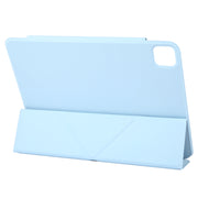 For iPad Pro 11 2024 Y-Shape Double-sided Clip Magnetic Smart Tablet Case(Blue)