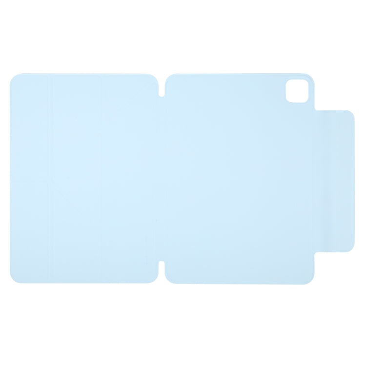 For iPad Pro 11 2024 Y-Shape Double-sided Clip Magnetic Smart Tablet Case(Blue)
