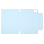 For iPad Pro 11 2024 Y-Shape Double-sided Clip Magnetic Smart Tablet Case(Blue)