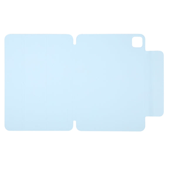 For iPad Pro 11 2024 Y-Shape Double-sided Clip Magnetic Smart Tablet Case(Blue)