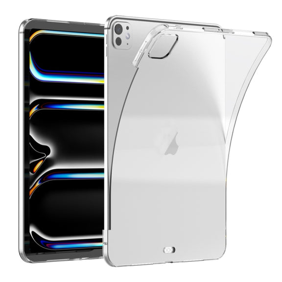 For iPad Pro 13 2024 Shockproof Soft TPU Protective Tablet Case(Transparent)