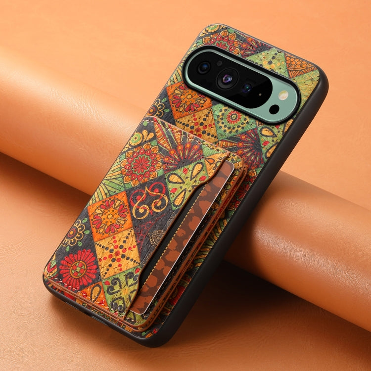 For Google Pixel 9 Card Slot Holder Phone Case(Autumn Yellow)