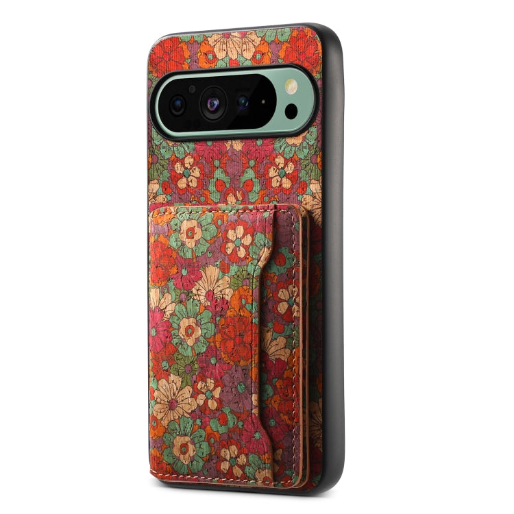 For Google Pixel 9 Card Slot Holder Phone Case(Summer Red)