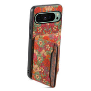 For Google Pixel 9 Card Slot Holder Phone Case(Summer Red)
