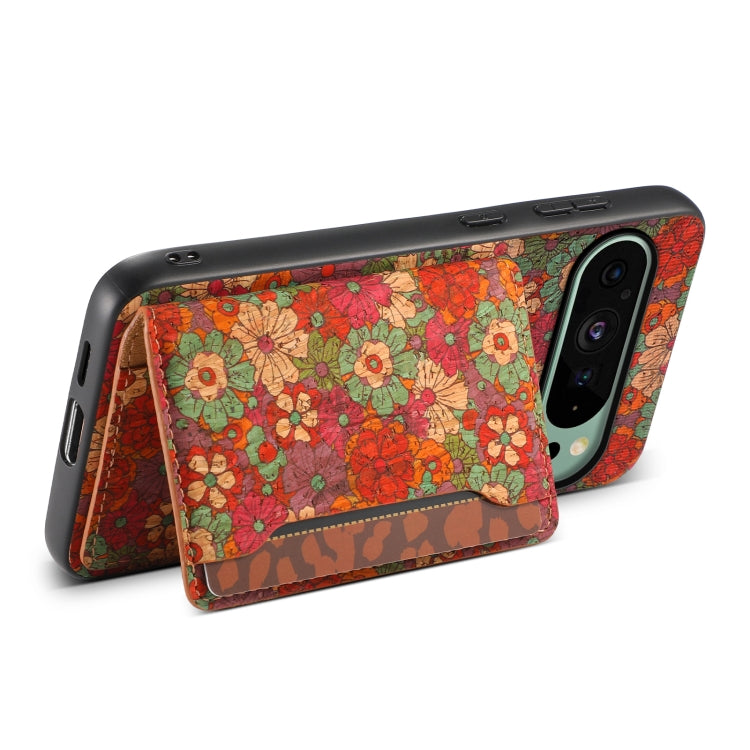 For Google Pixel 9 Card Slot Holder Phone Case(Summer Red)