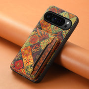 For Google Pixel 9 Pro Card Slot Holder Phone Case(Autumn Yellow)