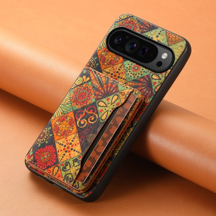 For Google Pixel 9 Pro Card Slot Holder Phone Case(Autumn Yellow)
