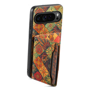 For Google Pixel 9 Pro Card Slot Holder Phone Case(Autumn Yellow)