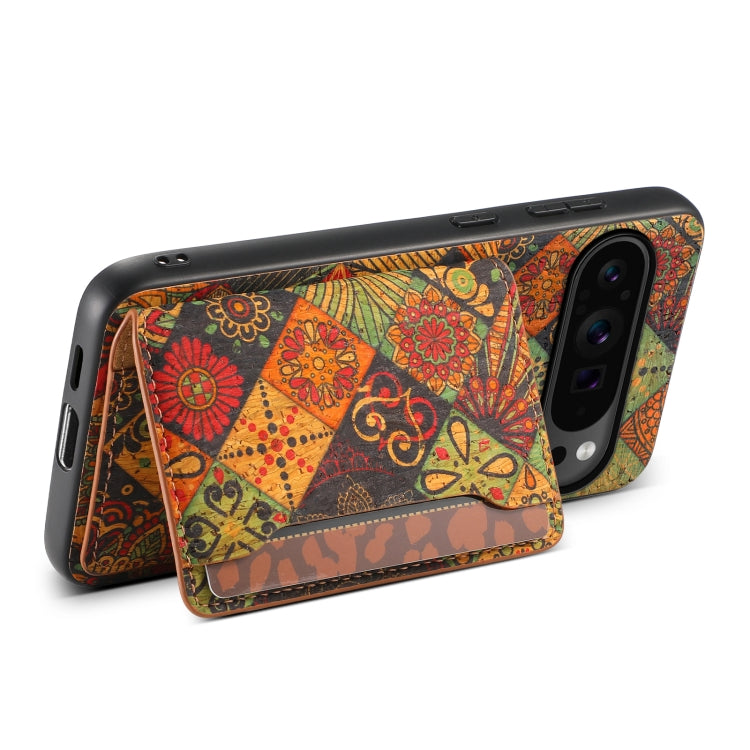For Google Pixel 9 Pro Card Slot Holder Phone Case(Autumn Yellow)