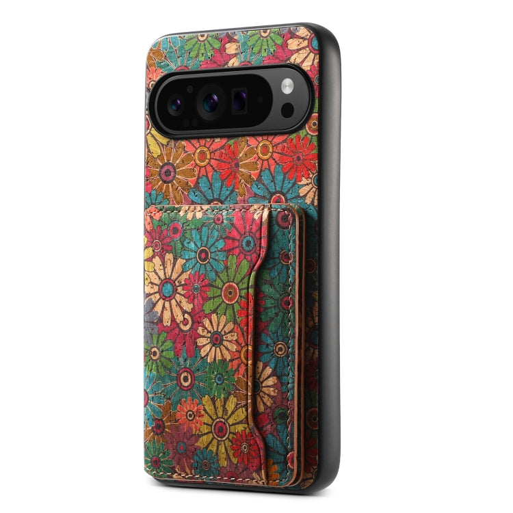 For Google Pixel 9 Pro Card Slot Holder Phone Case(Spring Green)