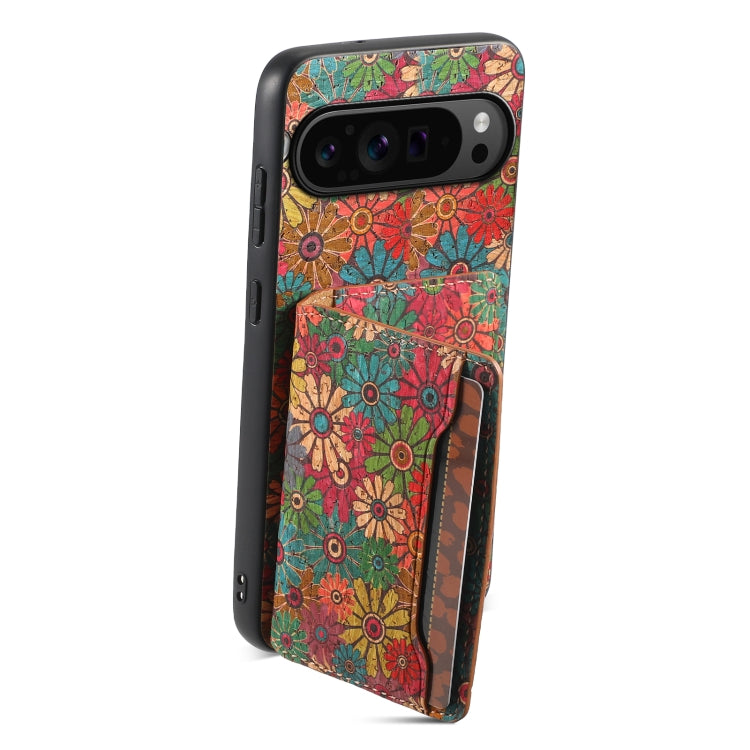 For Google Pixel 9 Pro Card Slot Holder Phone Case(Spring Green)