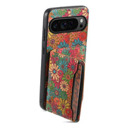 For Google Pixel 9 Pro Card Slot Holder Phone Case(Spring Green)