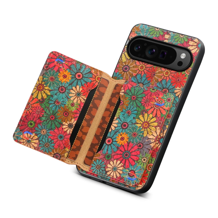 For Google Pixel 9 Pro Card Slot Holder Phone Case(Spring Green)
