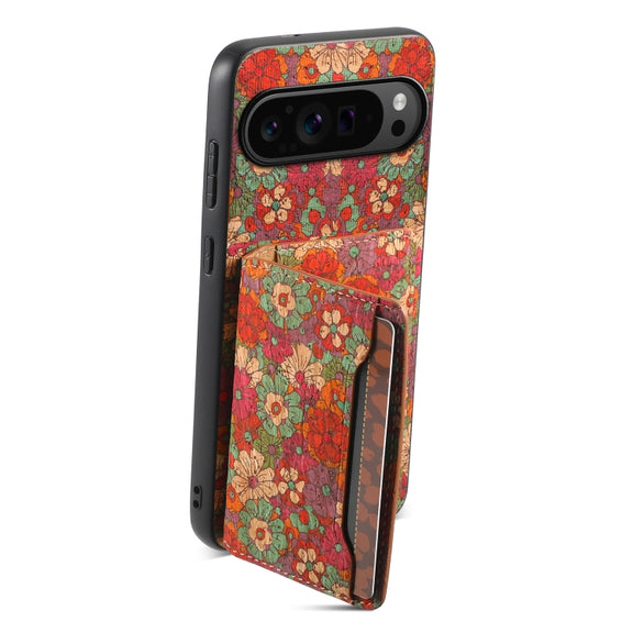 For Google Pixel 9 Pro Card Slot Holder Phone Case(Summer Red)