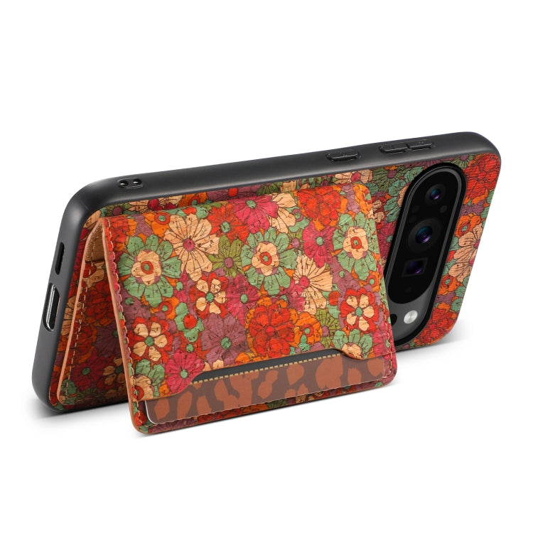 For Google Pixel 9 Pro Card Slot Holder Phone Case(Summer Red)