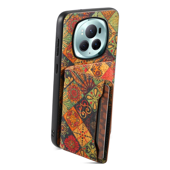 For Honor Magic6 Pro Card Slot Holder Phone Case(Autumn Yellow)