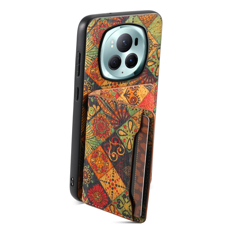 For Honor Magic6 Pro Card Slot Holder Phone Case(Autumn Yellow)