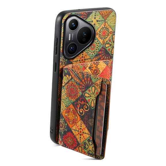 For Huawei Pura 70 Card Slot Holder Phone Case(Autumn Yellow)