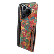 For Huawei Pura 70 Card Slot Holder Phone Case(Spring Green)