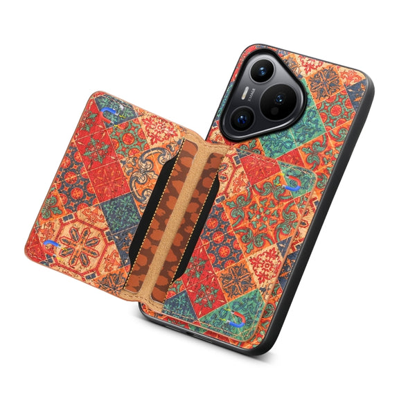 For Huawei Pura 70 Card Slot Holder Phone Case(Winter Blue)