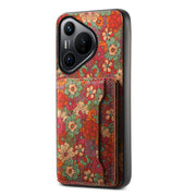 For Huawei Pura 70 Card Slot Holder Phone Case(Summer Red)