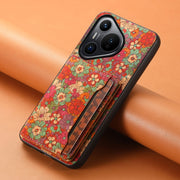 For Huawei Pura 70 Card Slot Holder Phone Case(Summer Red)