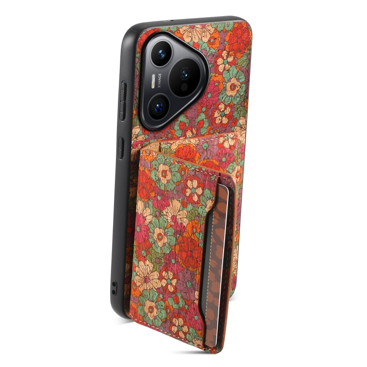 For Huawei Pura 70 Card Slot Holder Phone Case(Summer Red)