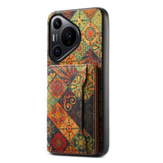 For Huawei Pura 70 Pro Card Slot Holder Phone Case(Autumn Yellow)
