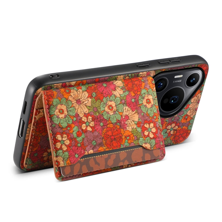 For Huawei Pura 70 Pro Card Slot Holder Phone Case(Summer Red)