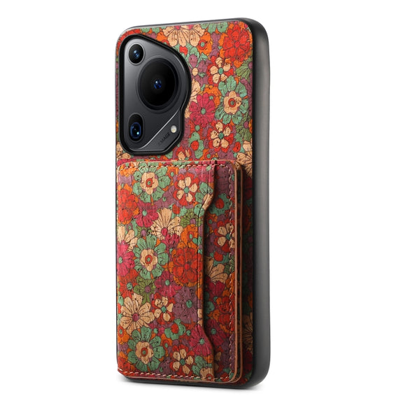 For Huawei Pura 70 Ultra Card Slot Holder Phone Case(Summer Red)