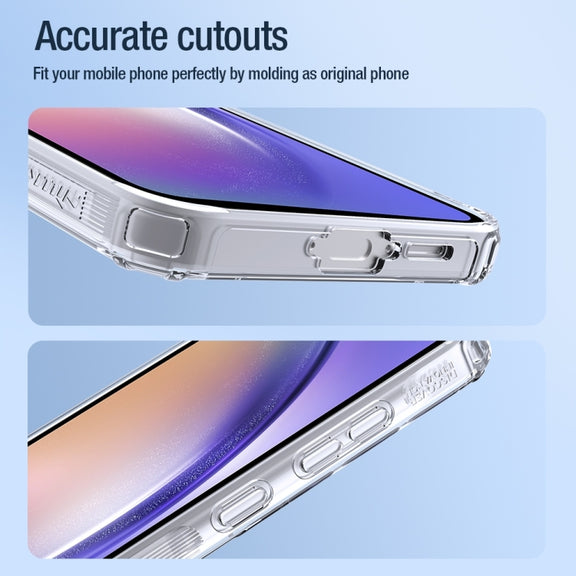 For Samsung Galaxy A55 NILLKIN Ultra Clear Magnetic PC + TPU Phone Case(Transparent)