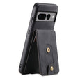 For Google Pixel 7 Pro 5G Denior D14 NK Retro Pattern MagSafe Magnetic Card Holder Leather Phone Case(Black) - Google Cases by Denior | Online Shopping South Africa | PMC TechLife | Buy Now Pay Later Mobicred