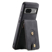 For Google Pixel 7 5G Denior D14 NK Retro Pattern MagSafe Magnetic Card Holder Leather Phone Case(Black)