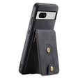 For Google Pixel 7a Denior D14 NK Retro Pattern MagSafe Magnetic Card Holder Leather Phone Case(Black) - Google Cases by Denior | Online Shopping South Africa | PMC TechLife | Buy Now Pay Later Mobicred
