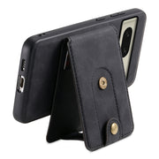 For Google Pixel 8 Denior D14 NK Retro Pattern MagSafe Magnetic Card Holder Leather Phone Case(Black)