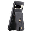 For Google Pixel 8 Pro Denior D14 NK Retro Pattern MagSafe Magnetic Card Holder Leather Phone Case(Black) - Google Cases by Denior | Online Shopping South Africa | PMC TechLife | Buy Now Pay Later Mobicred