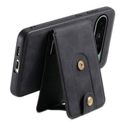 For Google Pixel 9 Denior D14 NK Retro Pattern MagSafe Magnetic Card Holder Leather Phone Case(Black)