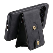 For Google Pixel 9 Pro Denior D14 NK Retro Pattern MagSafe Magnetic Card Holder Leather Phone Case(Black)