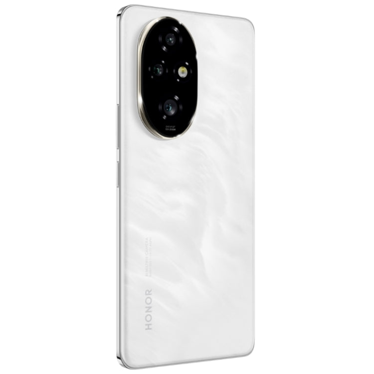Honor 200 Pro, 12GB+512GB, Screen Fingerprint Identification, 6.78 inch MagicOS 8.0 Snapdragon 8s Gen 3 Octa Core, Network: 5G, NFC, OTG(Silver White)