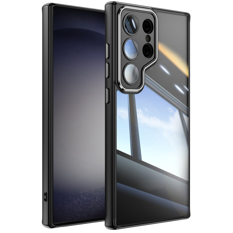 For Samsung Galaxy S25 Ultra 5G Acrylic Hybrid TPU Armor Shockproof Phone Case(Black)