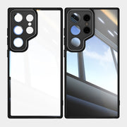 For Samsung Galaxy S25 Ultra 5G Acrylic Hybrid TPU Armor Shockproof Phone Case(Black)