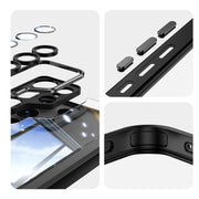 For Samsung Galaxy S25 Ultra 5G Acrylic Hybrid TPU Armor Shockproof Phone Case(Black)
