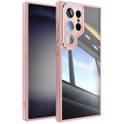 For Samsung Galaxy S25 Ultra 5G Acrylic Hybrid TPU Armor Shockproof Phone Case(Pink)