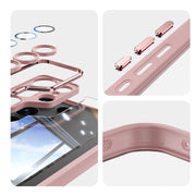 For Samsung Galaxy S25 Ultra 5G Acrylic Hybrid TPU Armor Shockproof Phone Case(Pink)