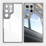 For Samsung Galaxy S25 Ultra 5G Acrylic Hybrid TPU Armor Shockproof Phone Case(Grey)