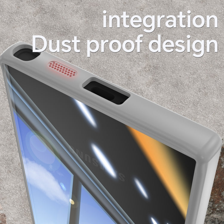 For Samsung Galaxy S25 Ultra 5G Acrylic Hybrid TPU Armor Shockproof Phone Case(Grey)