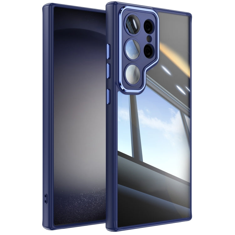 For Samsung Galaxy S25 Ultra 5G Acrylic Hybrid TPU Armor Shockproof Phone Case(Blue)